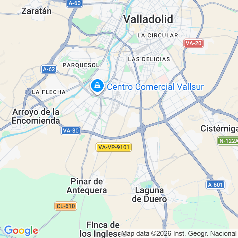 Código postal de Villagarcia de Campos en Valladolid