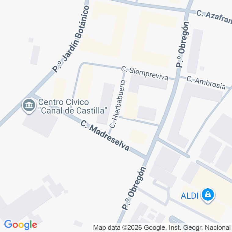 Código postal de Albahaca en Valladolid