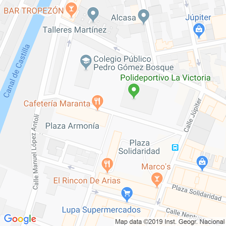 Código Postal calle Comuneros De Castilla en Valladolid