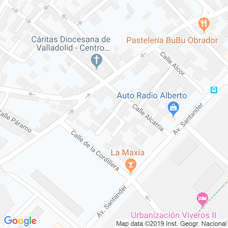 Código Postal calle Aljarafe en Valladolid