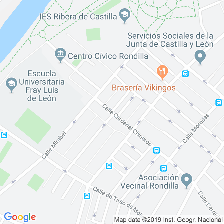 Código Postal calle Alvaro De Luna en Valladolid