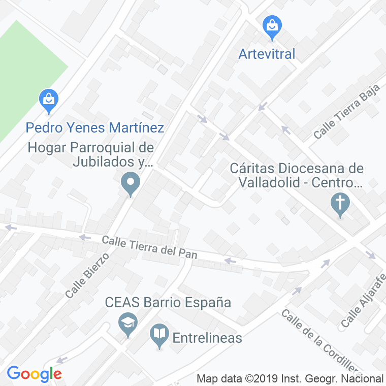 Código Postal calle Encartaciones en Valladolid