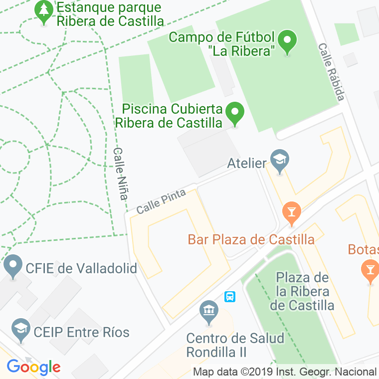 Código Postal calle Pinta, De La en Valladolid