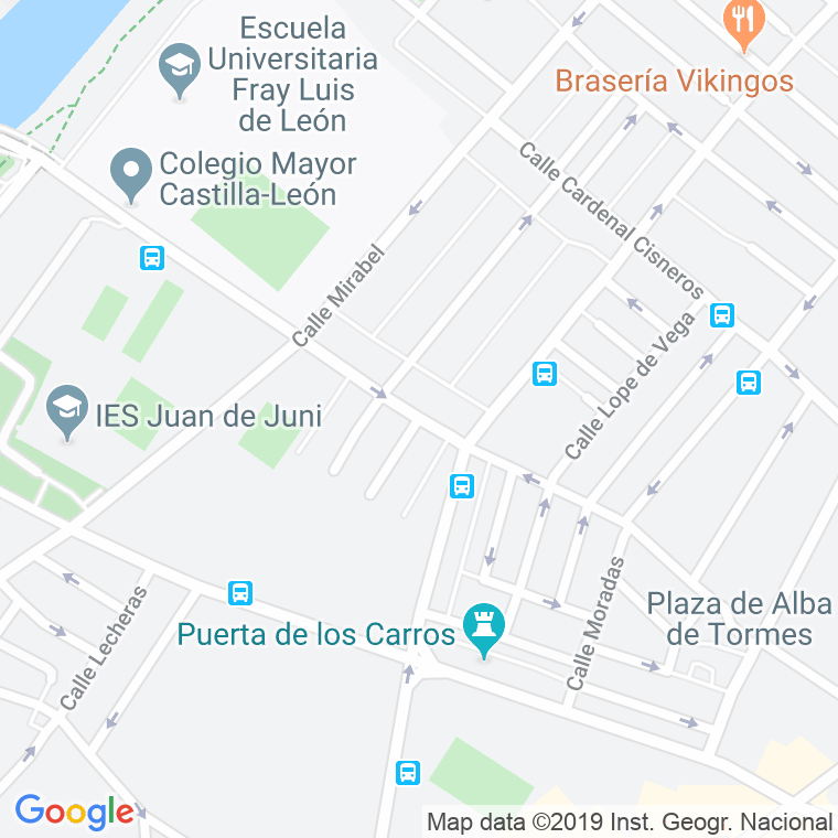 Código Postal calle Serafin en Valladolid