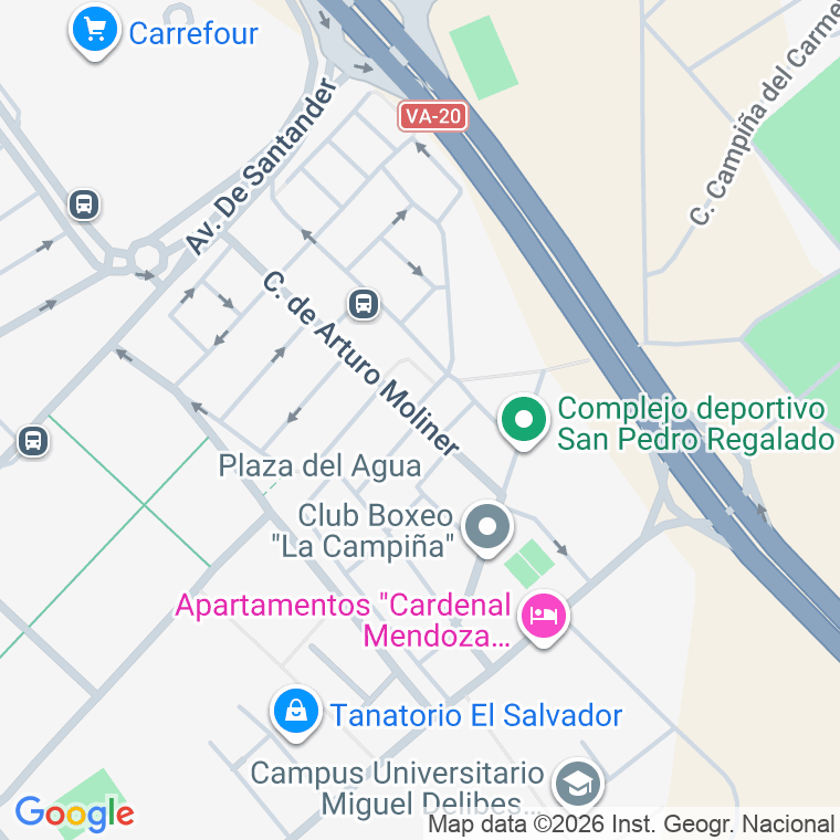 Código postal de Buen Aire en Valladolid