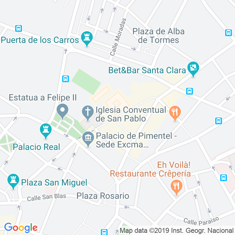Código Postal calle Cadenas De San Gregorio en Valladolid