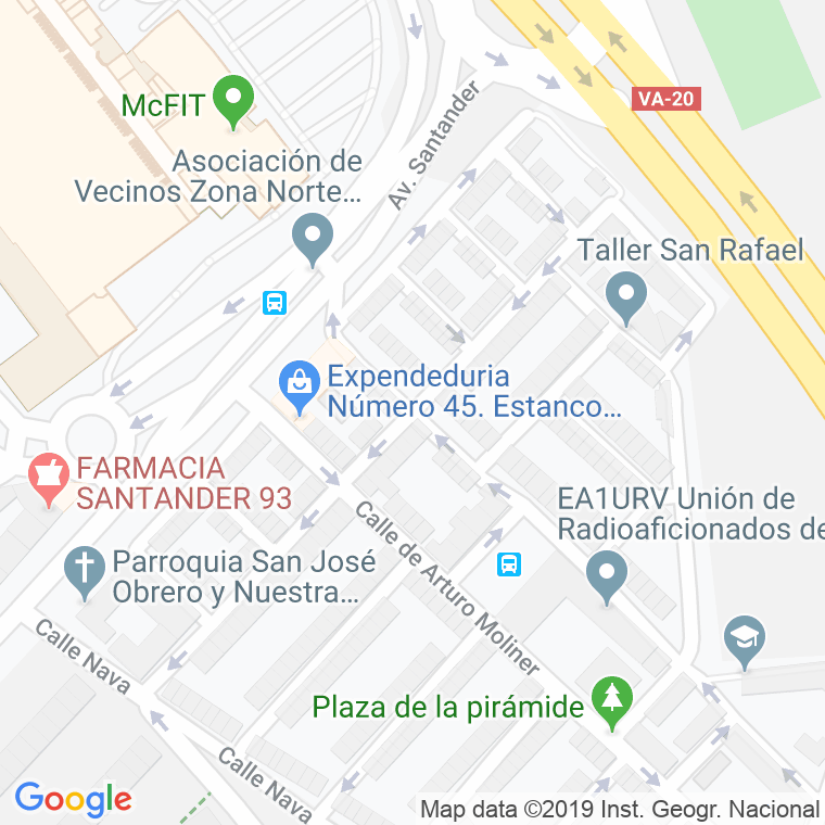 Código Postal calle Castilla en Valladolid