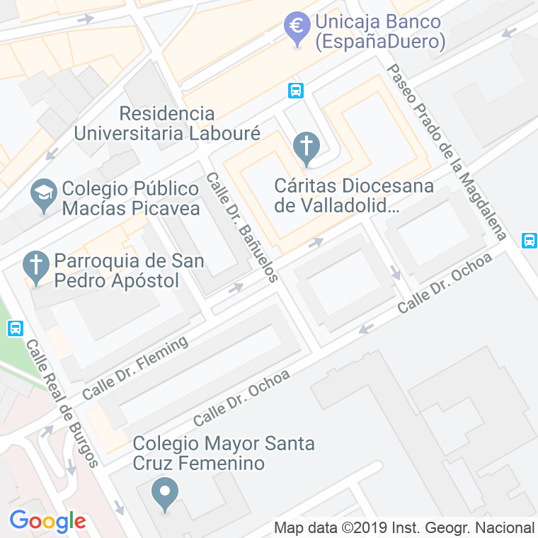 Código Postal calle Doctor Bañuelos en Valladolid
