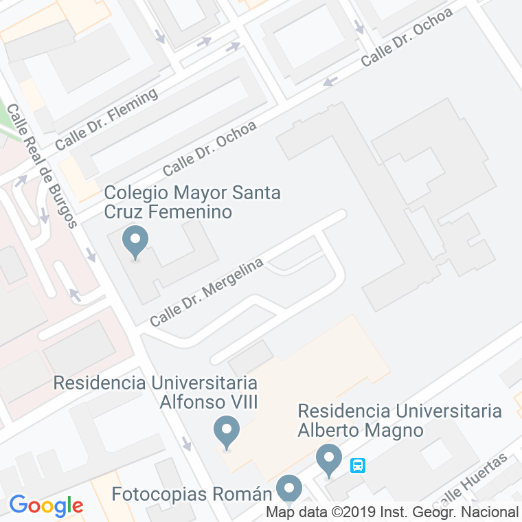 Código Postal calle Doctor Mergelina en Valladolid