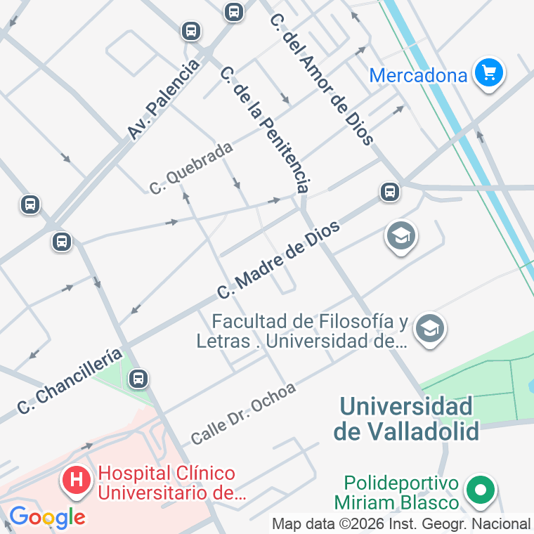 Código postal de Madre de Dios en Valladolid