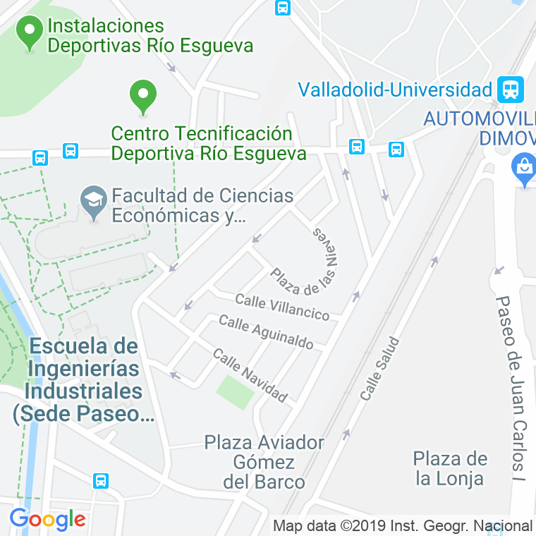 Código Postal calle Nieves, De Las, plaza en Valladolid