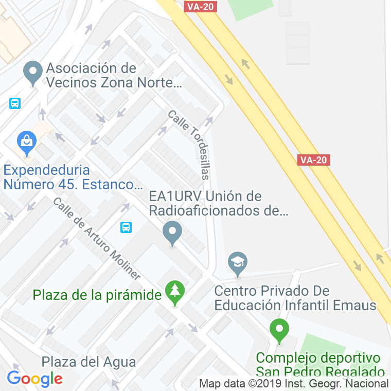 Código Postal calle Olivares en Valladolid