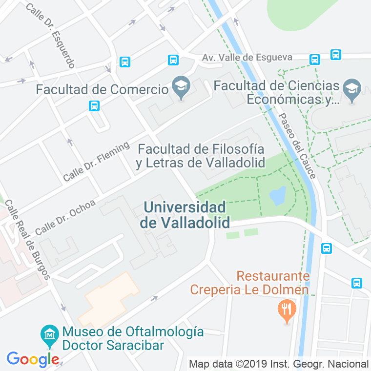 Código Postal calle Prado De La Magdalena   (Impares Del 1 Al Final) en Valladolid