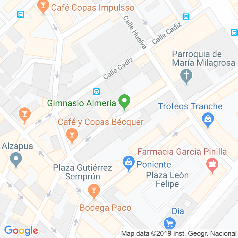 Código Postal calle Almeria en Valladolid