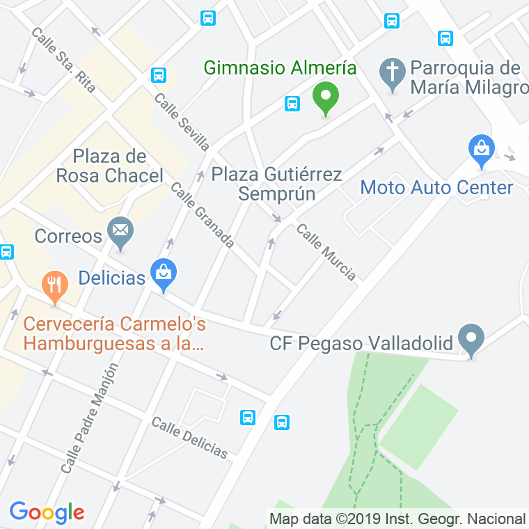 Código Postal calle Castellon en Valladolid