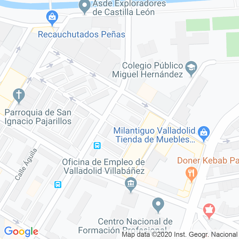 Código Postal calle Condor en Valladolid
