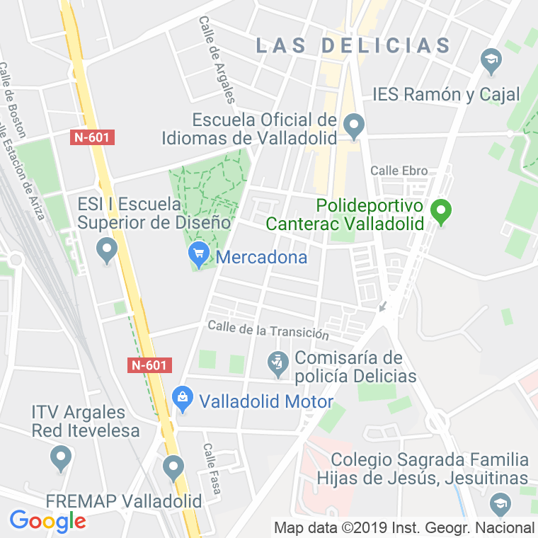 Código Postal calle Caamaño en Valladolid