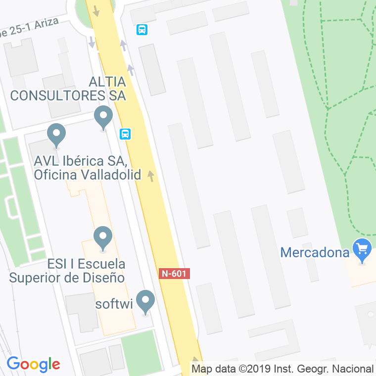 Código Postal calle Caballeria en Valladolid