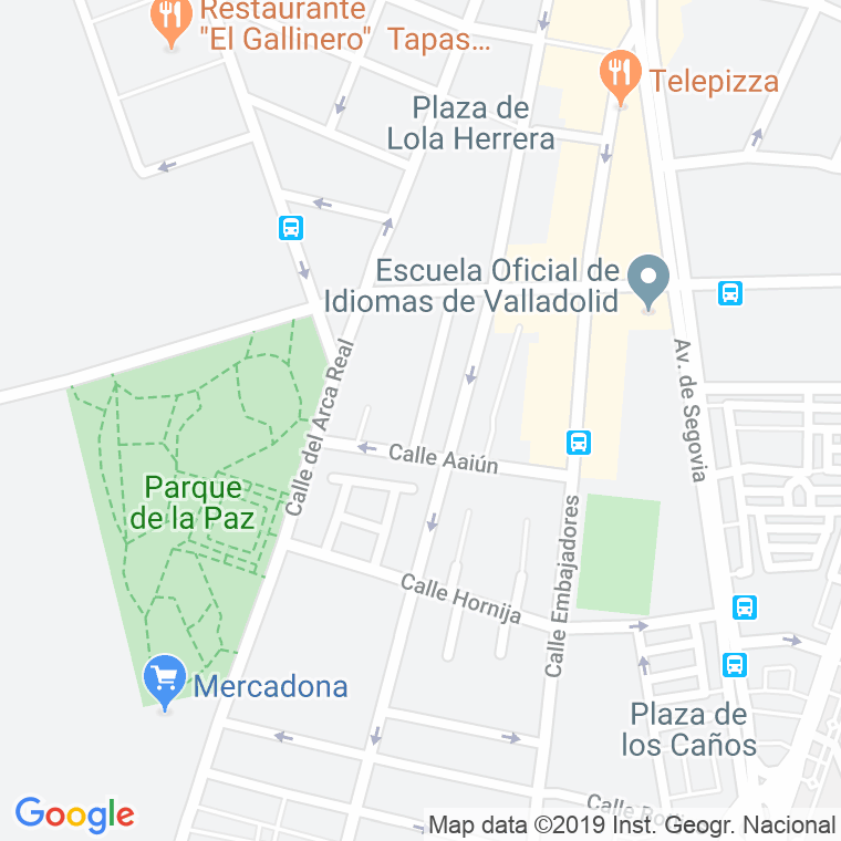 Código Postal calle Guinea en Valladolid