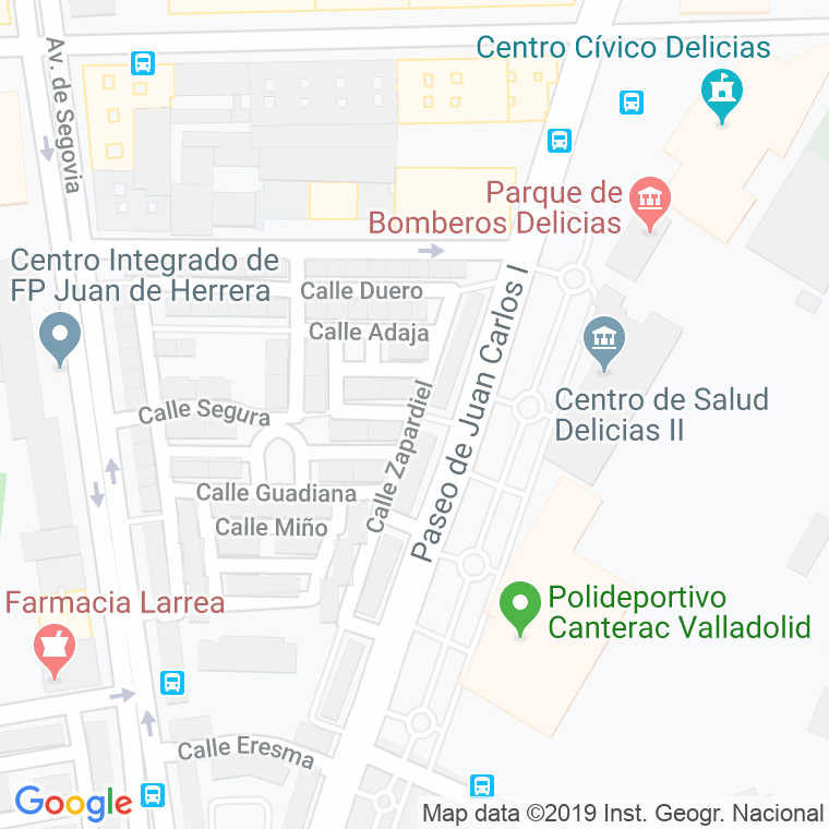 Código Postal calle Jucar en Valladolid