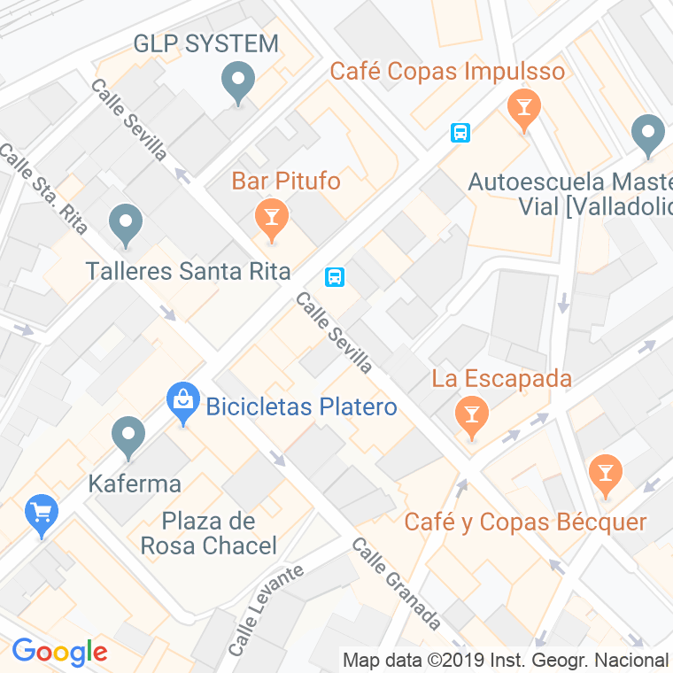 Código Postal calle Sevilla en Valladolid