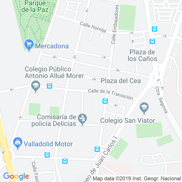 Código Postal calle Tarragona en Valladolid