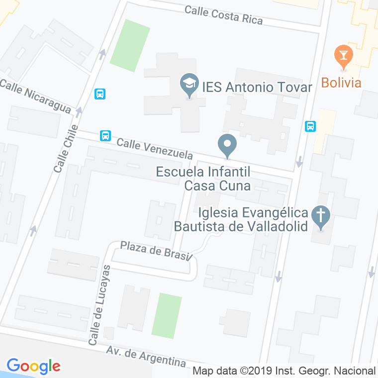 Código Postal calle Guatemala en Valladolid