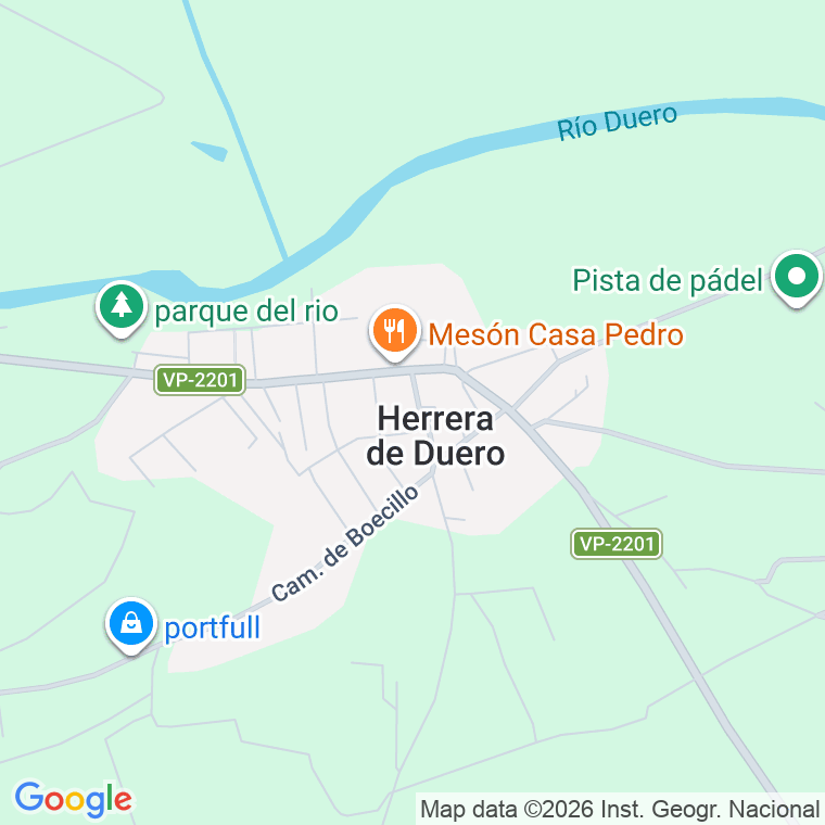 Código postal de Herrera de Duero en Valladolid