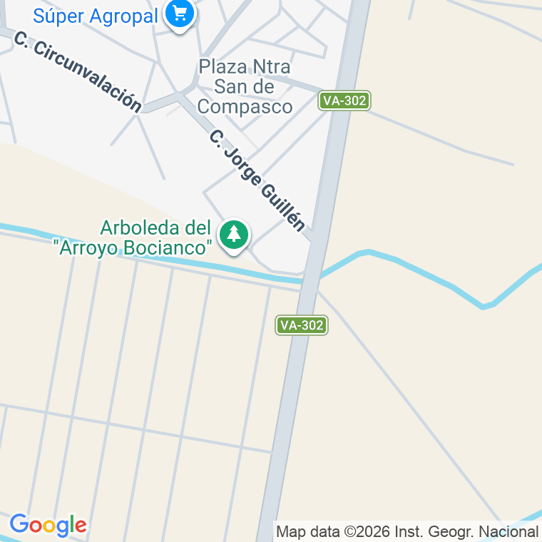 Código postal de Calle Bocianco en Aldeamayor de San Martin