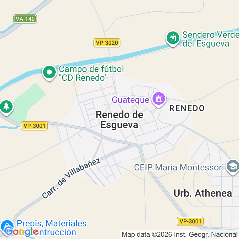 Código postal de Renedo de Esgueva en Valladolid