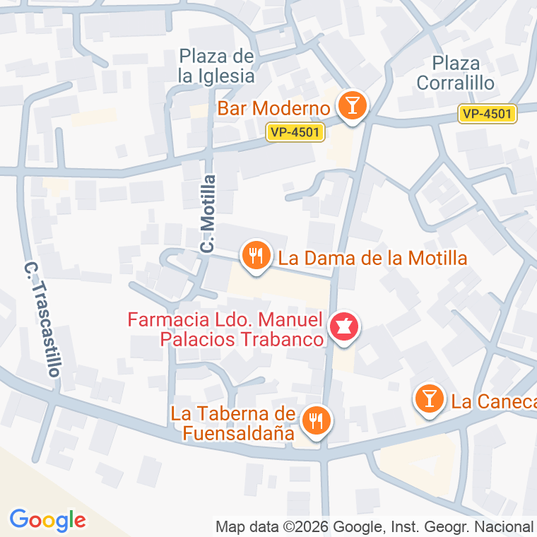 Código postal de Trva Motilla en Fuensaldaña