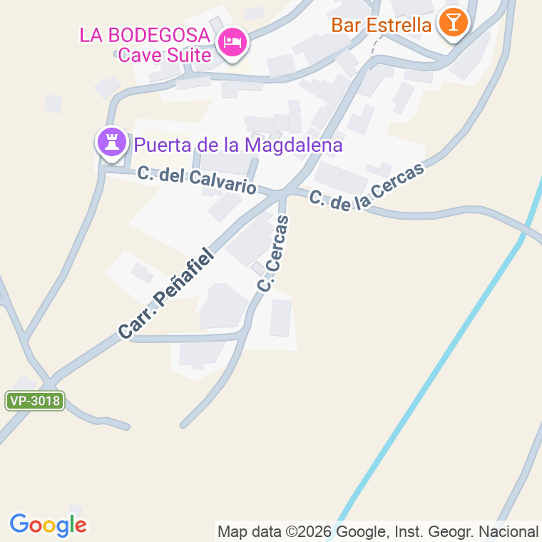Código postal de Calle Cercas en Curiel de Duero