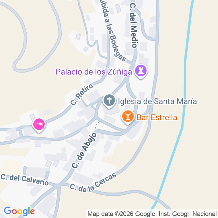 Código postal de Plaza de Santa Maria en Curiel de Duero