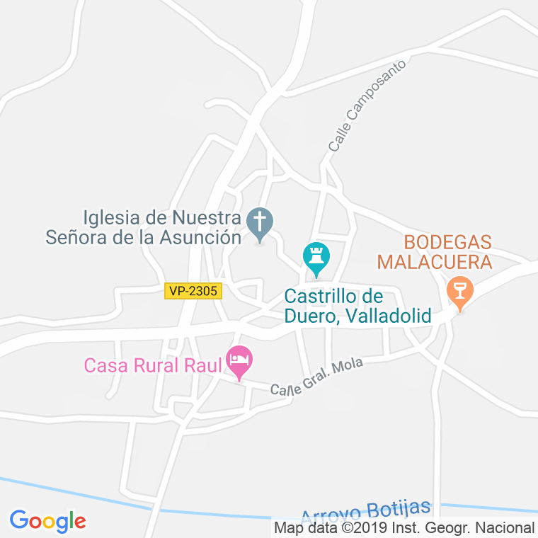 Código Postal de Castrillo De Duero en Valladolid
