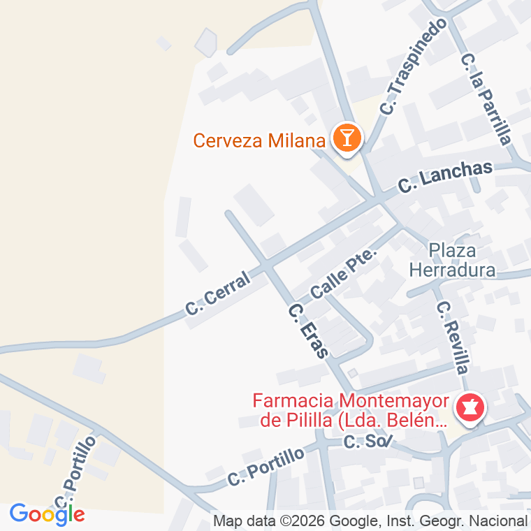 Código postal de Calle Cerral en Montemayor de Pililla