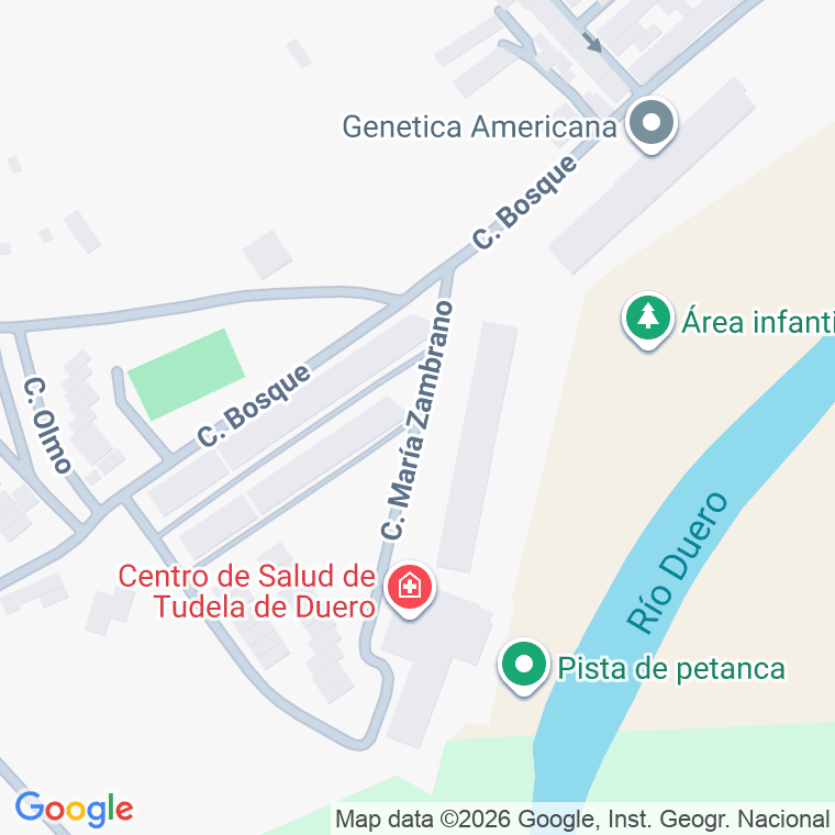 Código postal de Calle Maria Zambrano en Tudela de Duero