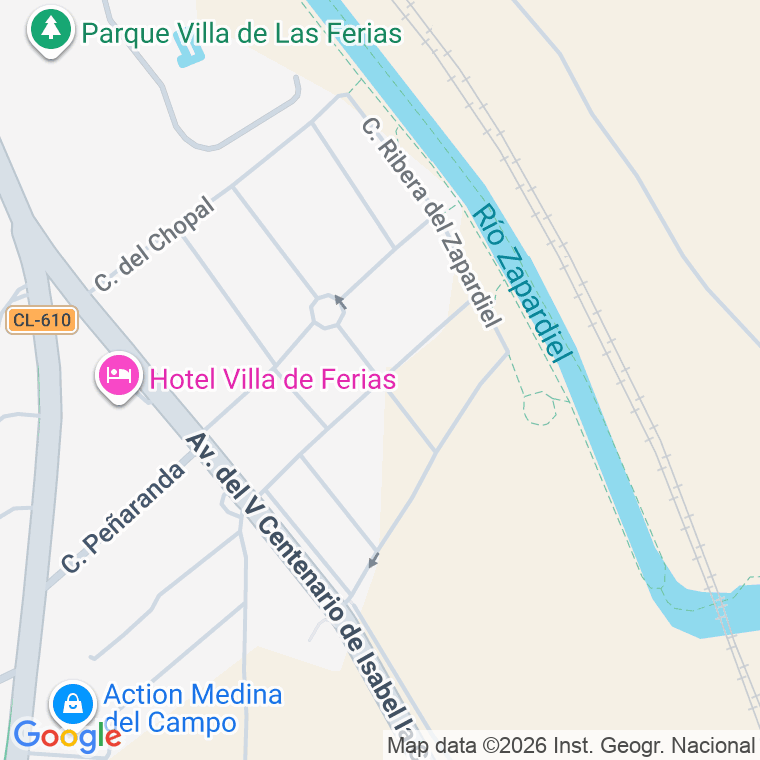 Código postal de Calle Rafael Velasco Martinez en Medina del Campo