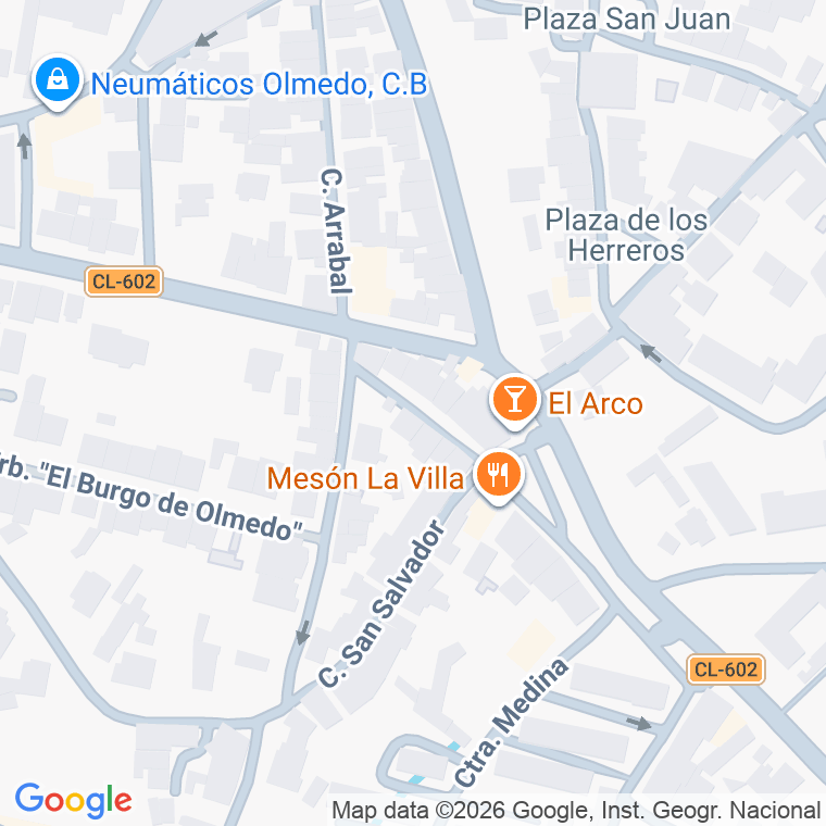 Código postal de Trva Mesones en Olmedo