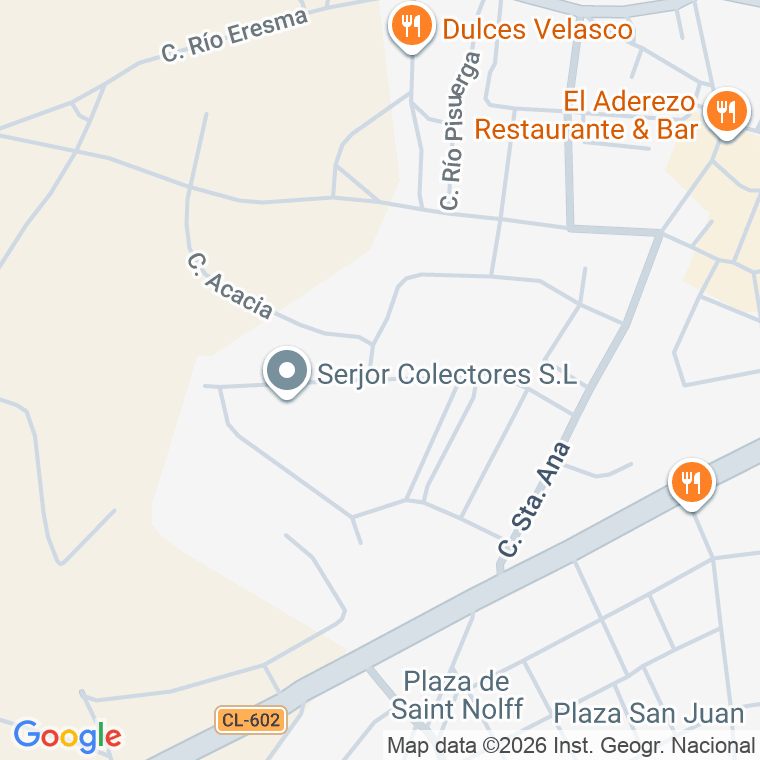 Código postal de Calle Roble en Pedrajas de San Esteban