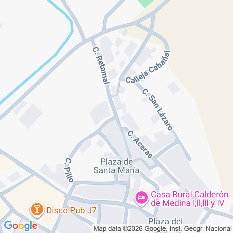 Código postal de Calle Retamal en Siete Iglesias Trabancos