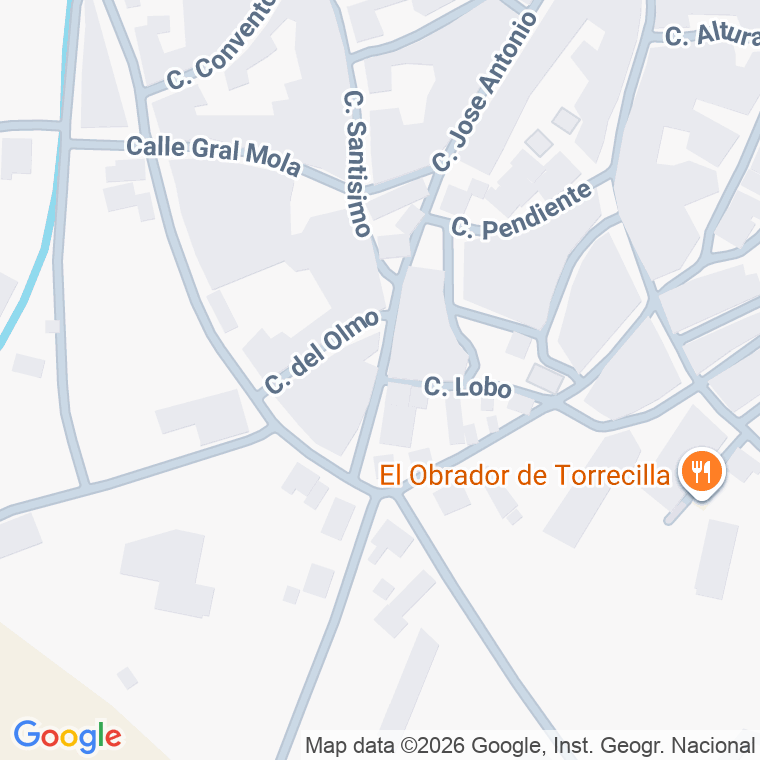 Código postal de Calle Pedro Paniagua en Torrecilla de la Orden