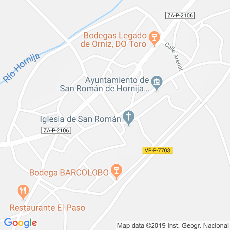 Código Postal de San Roman De La Hornija en Valladolid