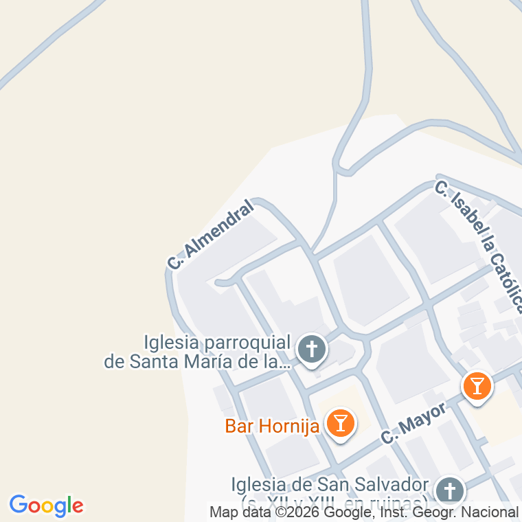 Código postal de Calle Franco en Peñaflor de Hornija