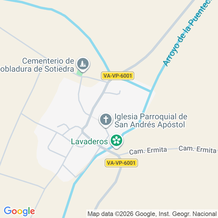 Código postal de Pobladura de Sotiedra en Valladolid