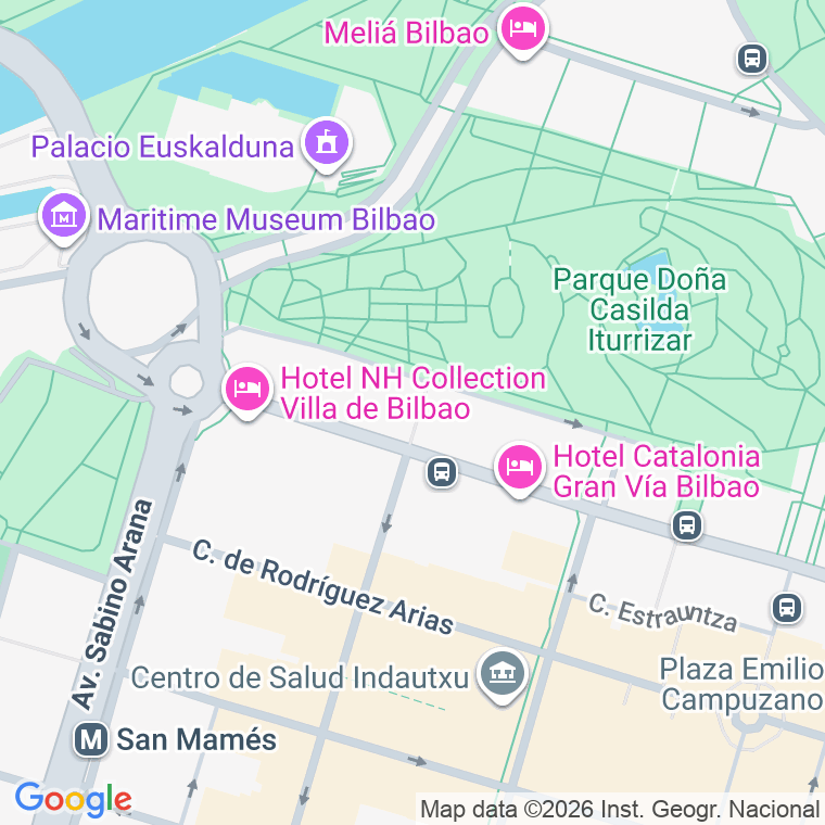 Código postal de Gran Via de Diego Lopez de Haro   (impares del 1 al 23)  (pares del 2 al 24) en Bilbao