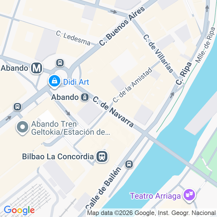 Código postal de Navarra en Bilbao