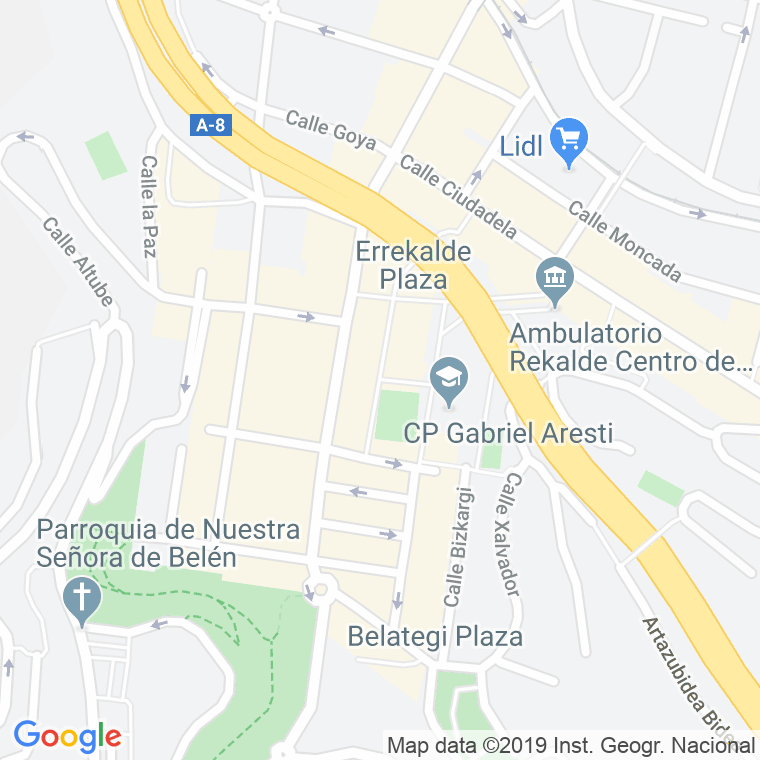 Código Postal calle Peña Lemona en Bilbao