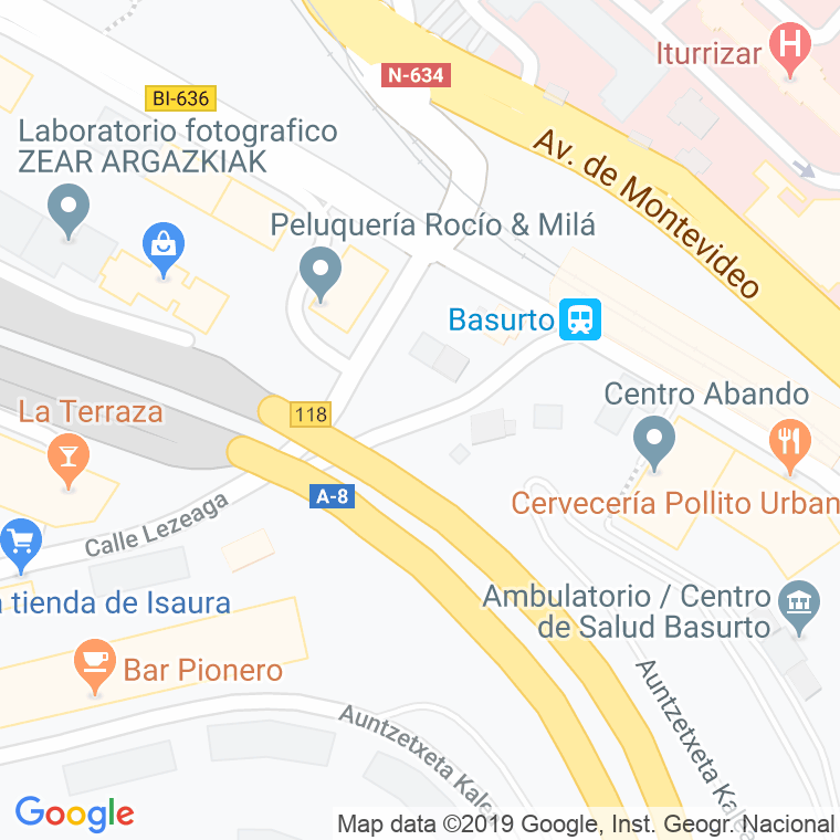 Código Postal calle Ventas, estrada en Bilbao