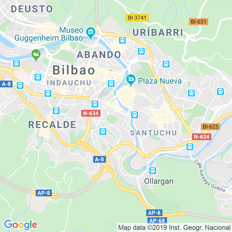 Código Postal calle Miribilla en Bilbao