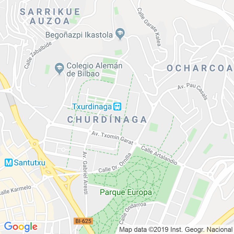 Código Postal calle Gabriel Aresti, avenida en Bilbao
